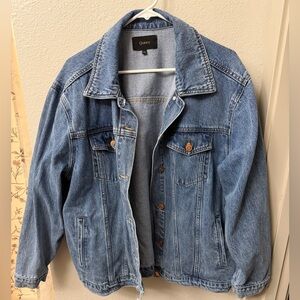 Quince Light Blue Denim Jacket Oversized Size XL Like New